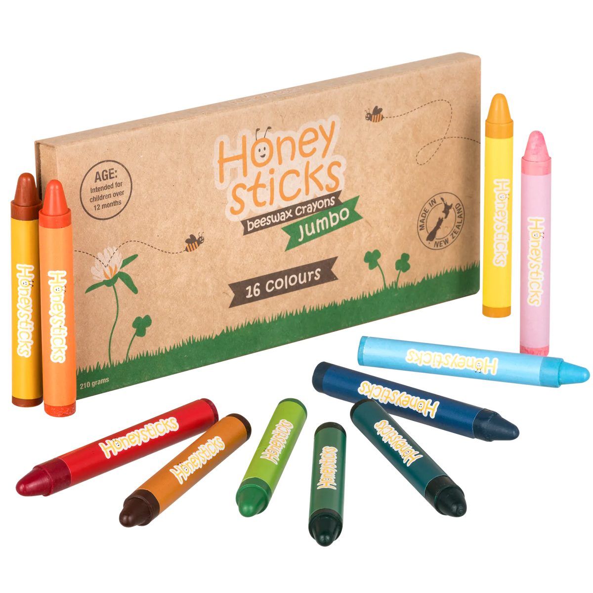 Beeswax Crayons 16 Jumbos Forest of Play