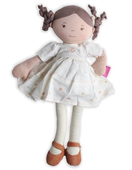 Bonikka - Cecilia Linen Doll With Brown Hair