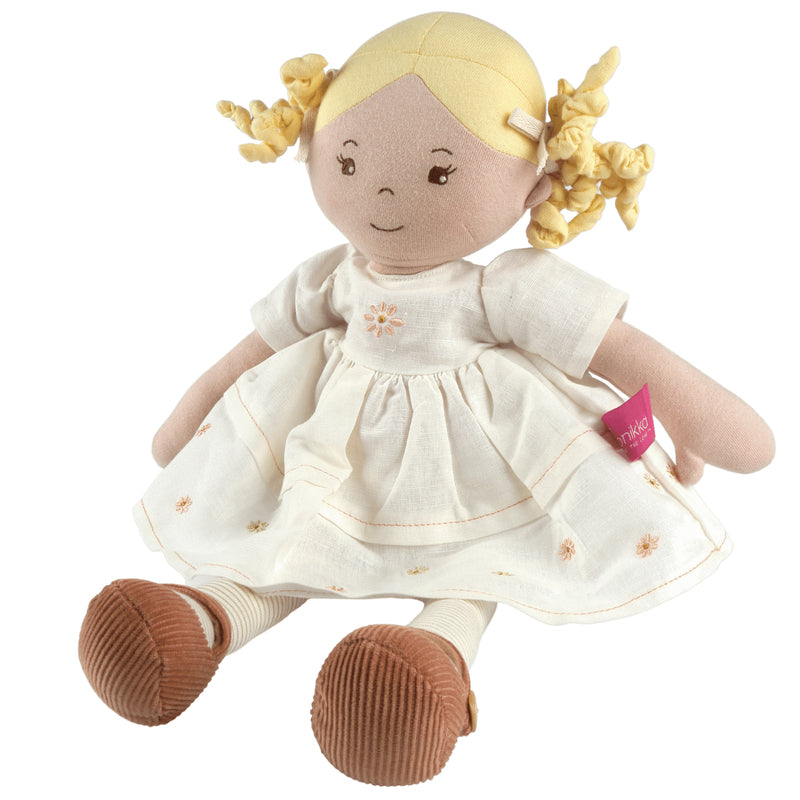Bonikka - Priscy Linen Doll with Blonde Hair