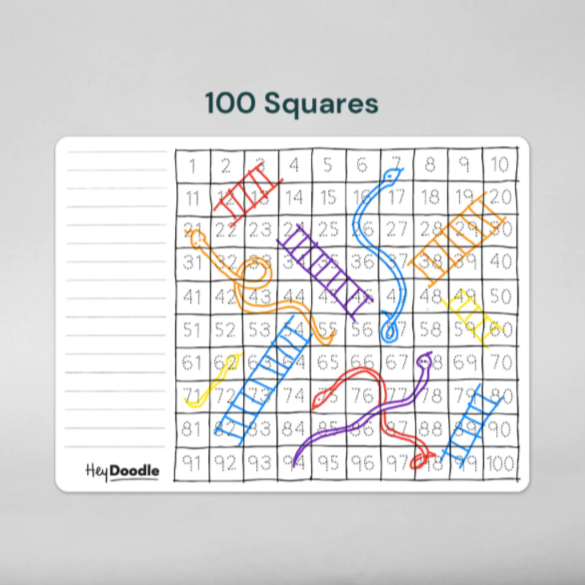 Hey Doodle 100 squares drawing mat.