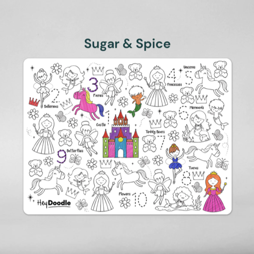 Hey Doodle Sugar and Spice Silicone Colouring Mat