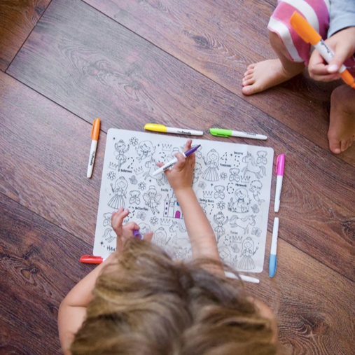 Hey Doodle Sugar and Spice Silicone Colouring Mat