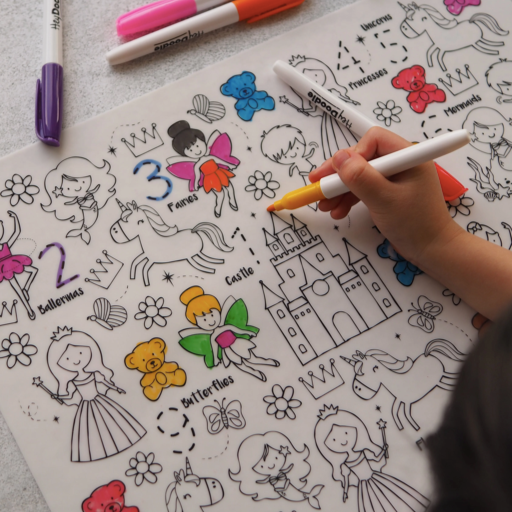 Hey Doodle Sugar and Spice Silicone Colouring Mat