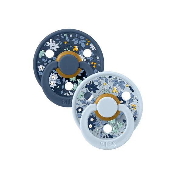 BIBS | Liberty Colour Chamomile Lawn/Baby Blue Dummies - 2 PACK