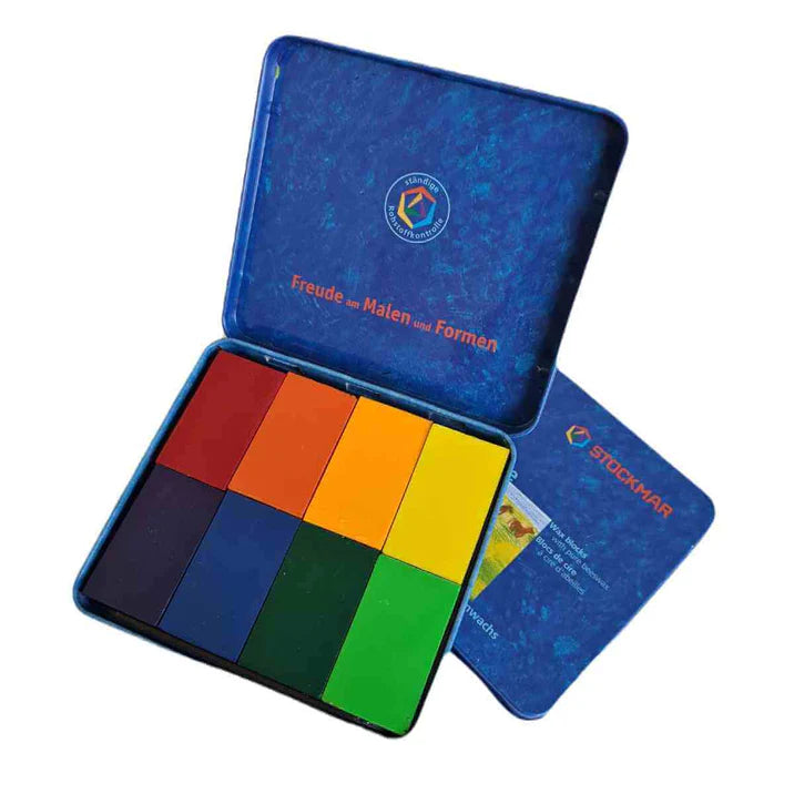 Stockmar Special Edition Rainbow Beeswax Crayons in Tin