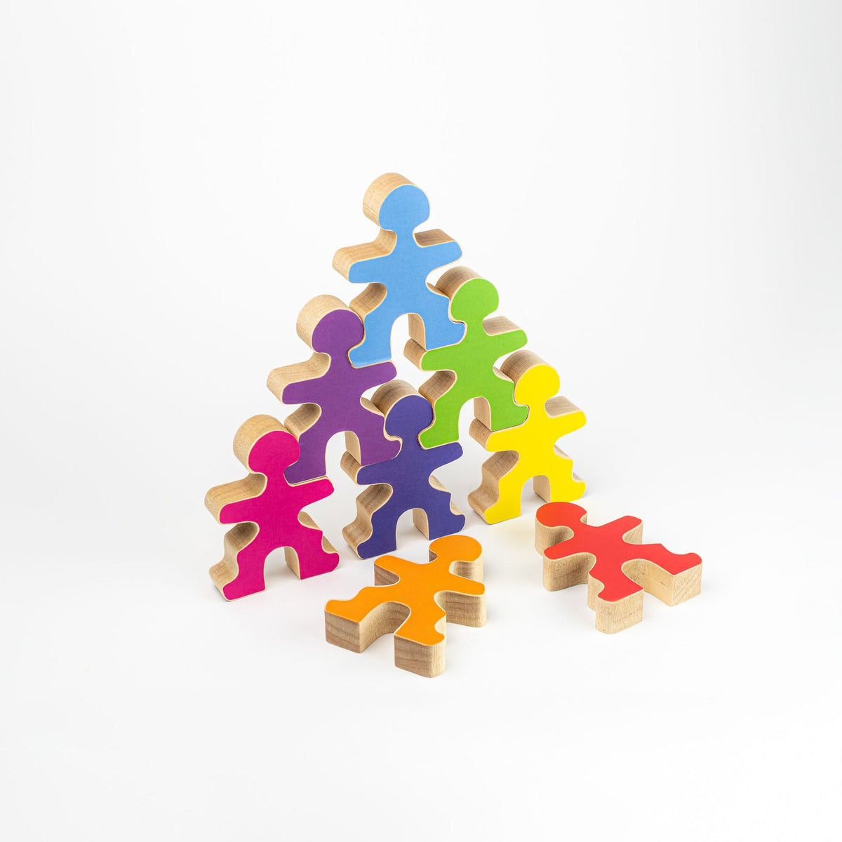 16 Coloured Flockmen Stickers – Forest of Play